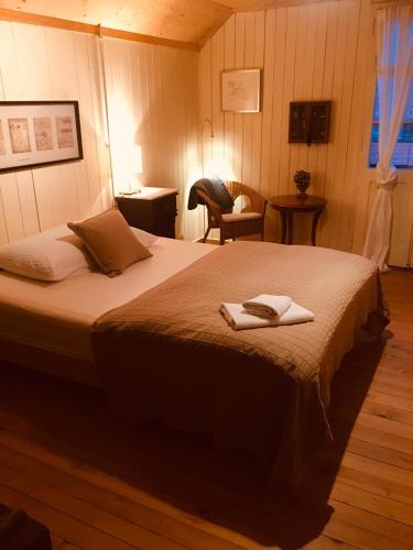 Cama o camas de una habitación en B&B Bären