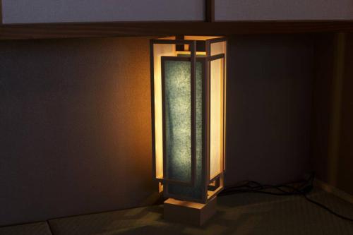 a light in a room with a window at GOURA TERRACE in Gora