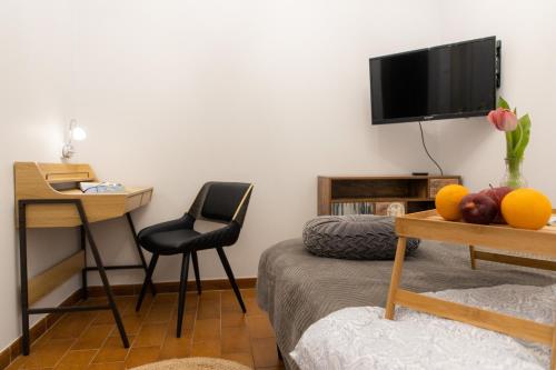 TV a/nebo společenská místnost v ubytování Apartament Centrum