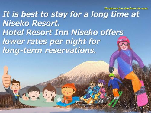 a poster for a long time at nissko resort at Hotel Resort Inn Niseko in Niseko
