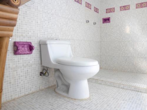 Ένα μπάνιο στο Hotel Posada Jarritos