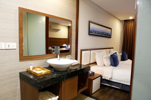 Posezení v ubytování Ciao SaiGon Hotel & Spa
