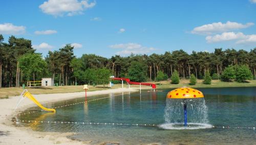 a water park with a water slide in the water at Chambery 5p in Oostrum