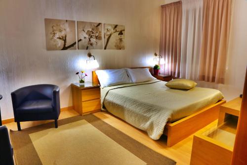 En eller flere senge i et værelse på Hotel Del Viale