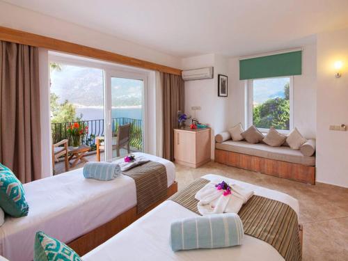Mekvin Hotels Deniz Feneri Lighthouseにあるベッド