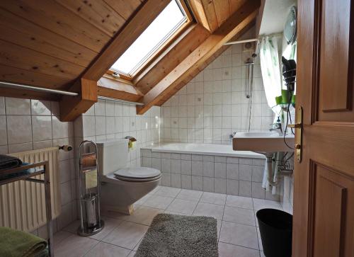 Koupelna v ubytování Haus Fiel