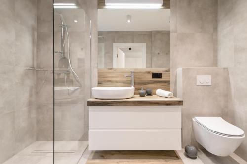 Ванная комната в Apartament Marron 11 z sauną, bawialnią i widokiem na Skrzyczne - Dream Apart