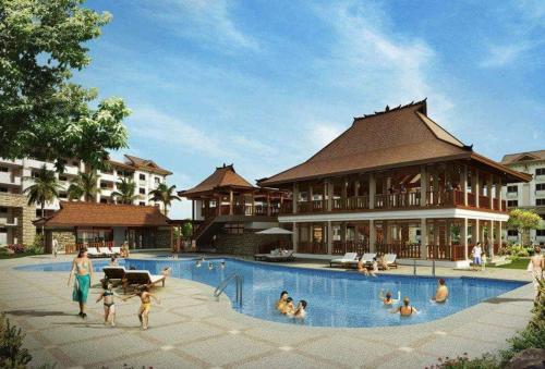 Bazén v ubytování ONE OASIS B2 back of SM MALL free pool wifi nebo v jeho okolí