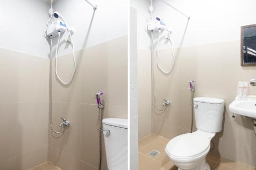 Koupelna v ubytování Abn Hostel