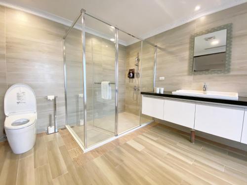 Koupelna v ubytování Fengjia JinRui Hotel