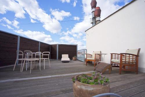 Jacob Brno Apartmentsにあるバルコニーまたはテラス