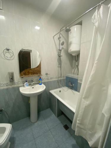 Koupelna v ubytování Nizami 118 - PortBaku