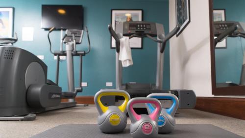 a gym with two childrens toys in front of a treadmill at Staybridge Suites Newcastle by IHG in Newcastle upon Tyne