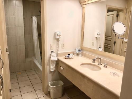 Koupelna v ubytování Hotel Real de Minas Bajio