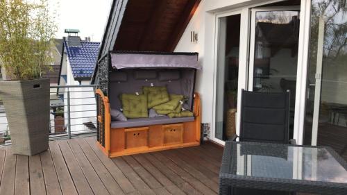 Balkón nebo terasa v ubytování Stadtvilla Intzeplatz - Apartment Norderney