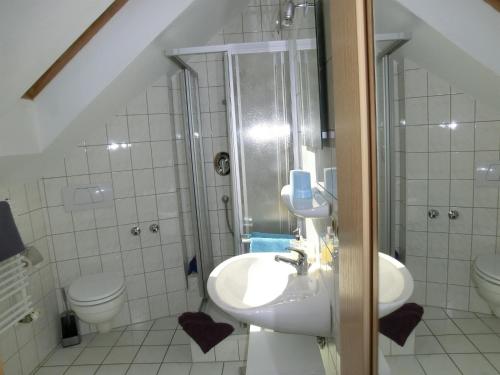 Koupelna v ubytování Haus Bagci