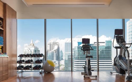 
The fitness center and/or fitness facilities at Hotel Indigo Bangkok Wireless Road, an IHG Hotel
