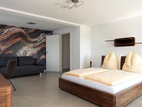 Katil atau katil-katil dalam bilik di Ferienwohnung Buchenberg