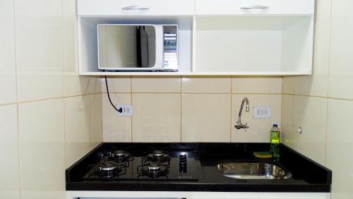 Dapur atau dapur kecil di Flat 01