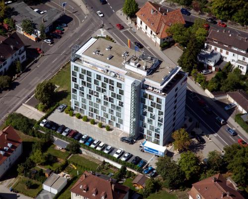 Apgyvendinimo įstaigos Panorama Hotel am Rosengarten vaizdas iš viršaus