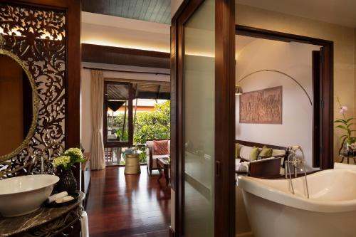 A bathroom at Anantara Angkor Resort