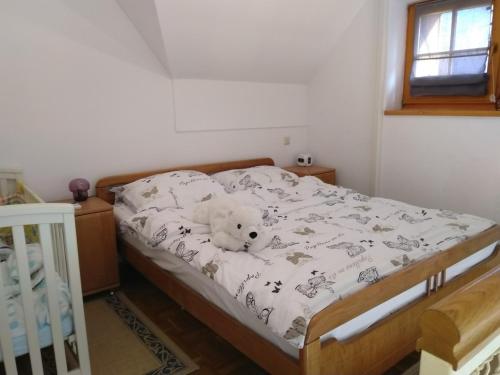 Posteľ alebo postele v izbe v ubytovaní Apartment Trobentica 40 Moravske Toplice - SPA