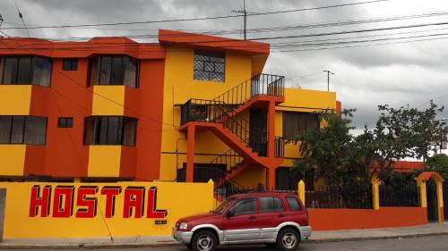 Edificio en el que se encuentra el hostal o pensión