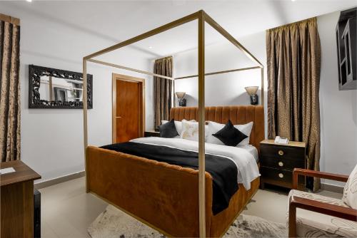 Villa Monument Hotelにあるベッド