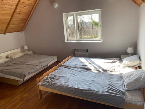 Posteľ alebo postele v izbe v ubytovaní Willa Chańcza