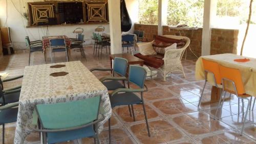 Χώρος καθιστικού στο Camping Sitaba Lodge