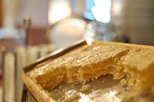 a close up of a piece of cake at Hotel Engel - Familotel Hochschwarzwald in Todtnauberg