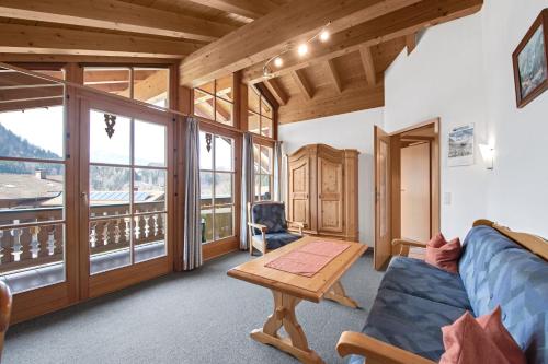 Χώρος καθιστικού στο Petrushof Ferienwohnung Hochplatte