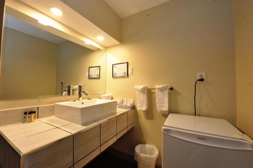 Ένα μπάνιο στο Hotel Le Voyageur