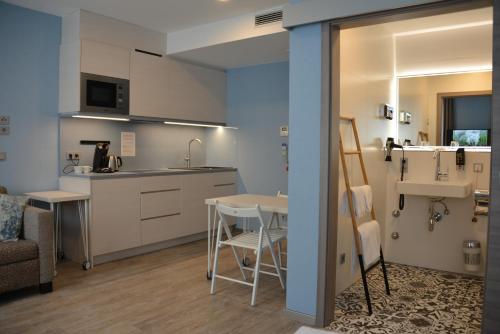 Кухня или мини-кухня в Belle Blue Zentrum
