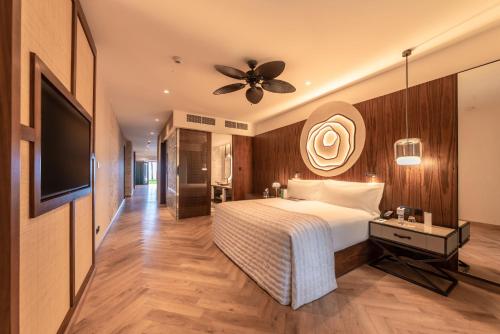 TV a/nebo společenská místnost v ubytování Le Meridien Ile Maurice
