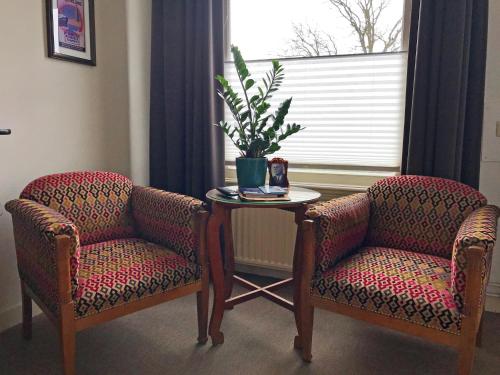 Ruang duduk di B&B De Postoari Terschelling