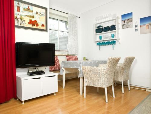 Televisyen dan/atau pusat hiburan di Appartements Am Reiterhof Am Reitstall