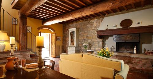Χώρος καθιστικού στο Agriturismo La Vecchia Quercia