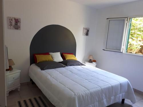 Säng eller sängar i ett rum på Résidence Azuréa