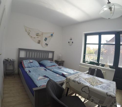 Postel nebo postele na pokoji v ubytování Haus Fernsicht
