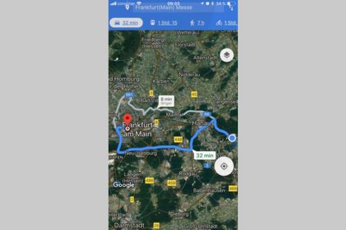 een screenshot van een google map van een park bij Studio Alzenau in Alzenau in Unterfranken