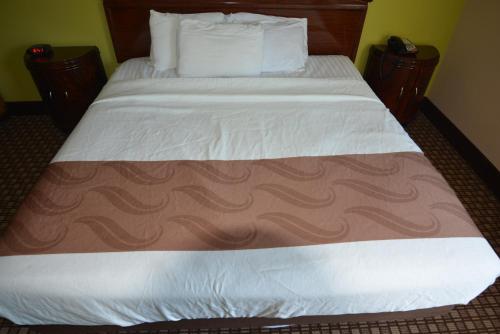 a large bed in a hotel room at Jameson Inn and Suites Hazelhurst in Hazlehurst
