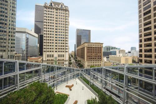 a view of a city skyline with buildings at InterContinental - Los Angeles Downtown by IHG in Los Angeles