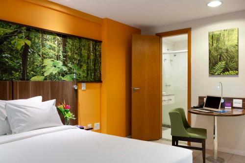 Katil atau katil-katil dalam bilik di Mercure Rio de Janeiro Nova Iguaçu