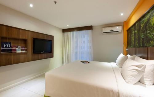 Televisyen dan/atau pusat hiburan di Mercure Rio de Janeiro Nova Iguaçu