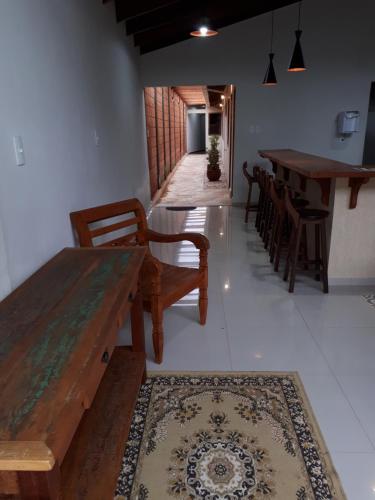 Ruang duduk di Casarão Pireneus