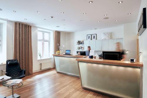 Köök või kööginurk majutusasutuses Hotell Stadsparken