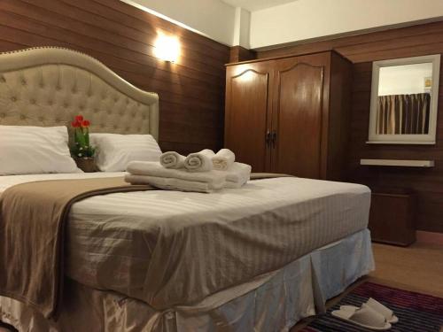 Katil atau katil-katil dalam bilik di Sudyod Apartment