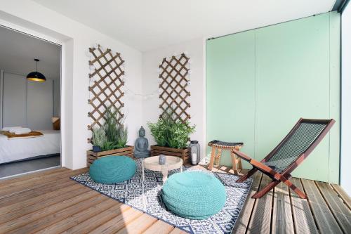 Le Mosaïque by expat renting - Terrasse - Parking
