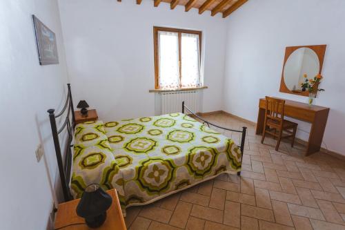 Katil atau katil-katil dalam bilik di Agriturismo Ferri